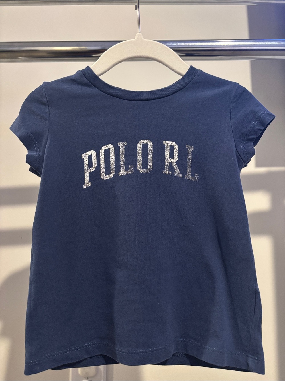 Polo by Ralph Lauren Navy Glitter Logo Tee